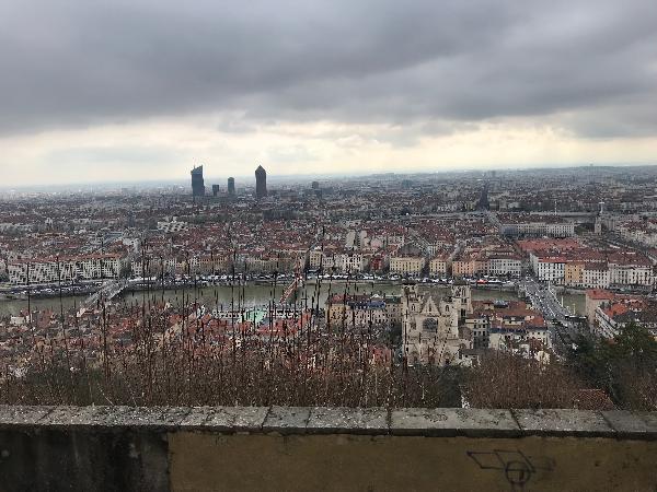 리옹 대 성당(Cathédrale Saint-Jean-Baptiste de Lyon)에서 바라보는 리옹 전경